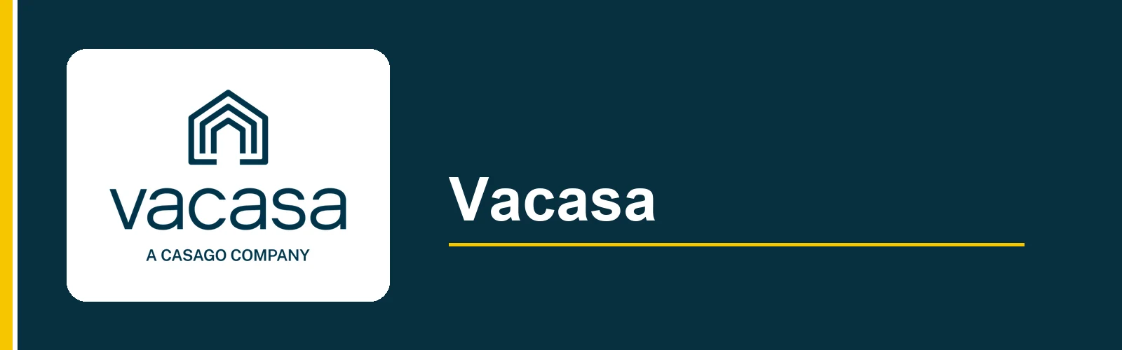 Vacasa logo in the Checkmate Airbnb management company guide