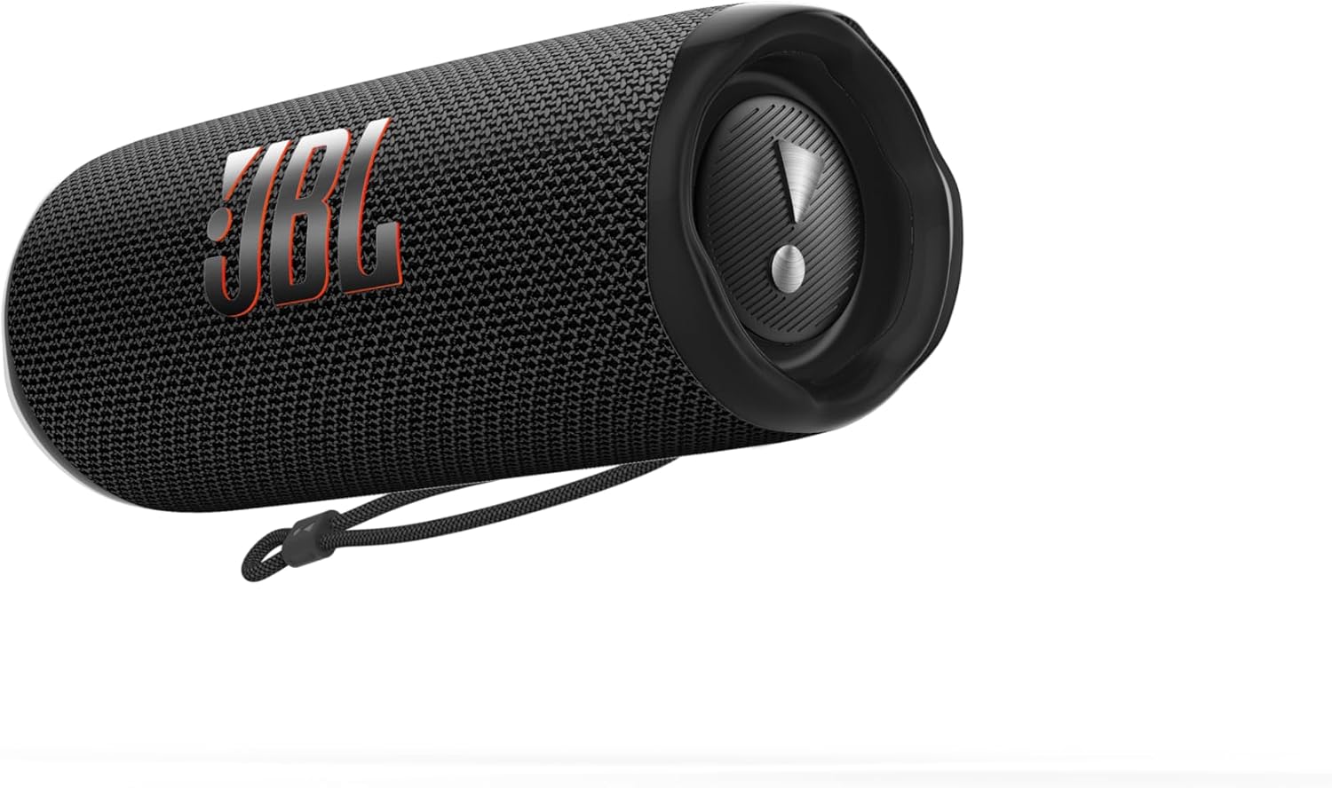 Black JBL Flip 6 portable Bluetooth speaker