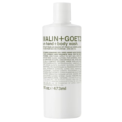 Malin and Goetz Rum Hand and Body Wash bottle