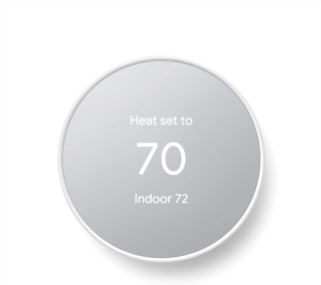 Snow Google Nest programmable Wi-Fi thermostat