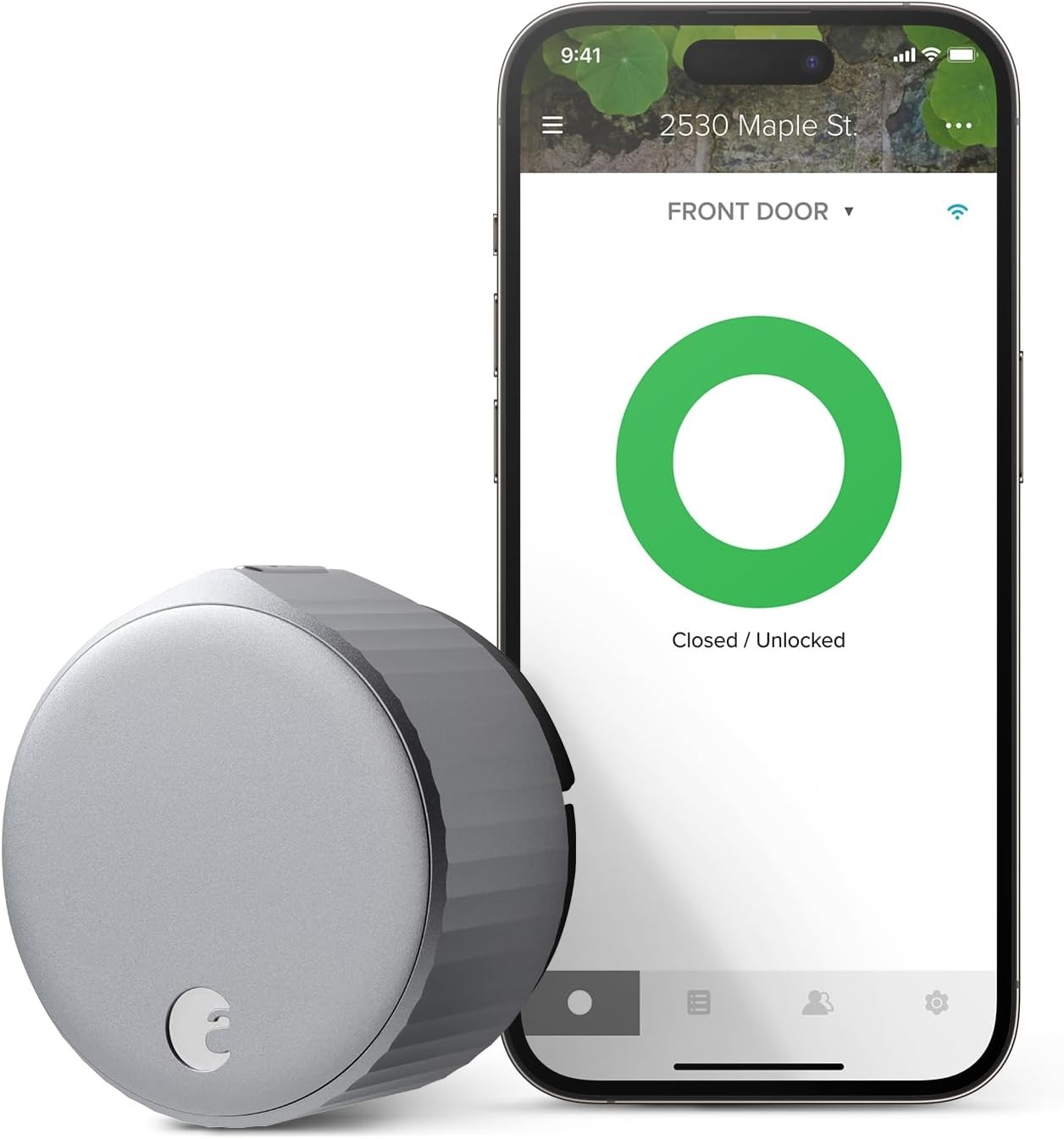Silver August Wi-Fi Smart Lock fourth generation