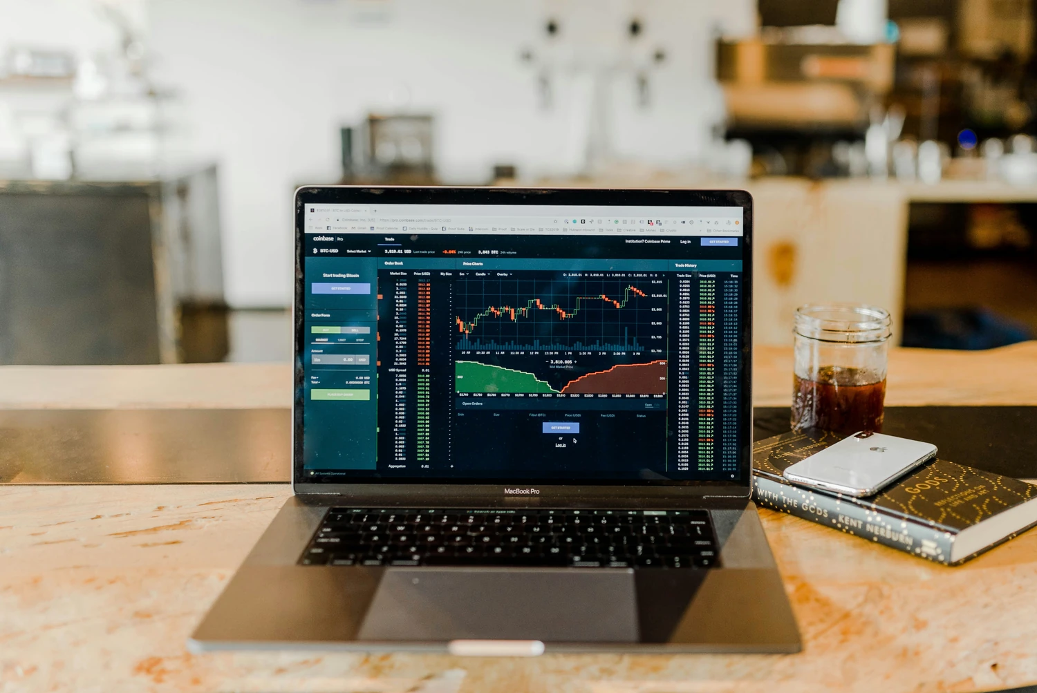 Financial performance dashboard displayed on a laptop